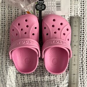 KIDS TODDLER CROCS RALEN CLOG K PINK [15908-612] SIZE C4-C5 Waterproof NWT